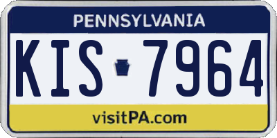 PA license plate KIS7964