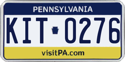 PA license plate KIT0276