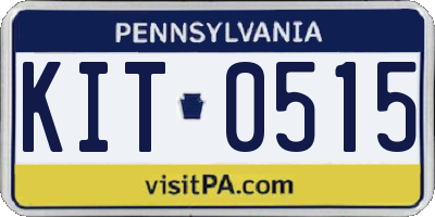 PA license plate KIT0515