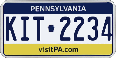 PA license plate KIT2234