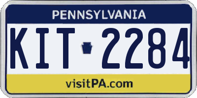 PA license plate KIT2284