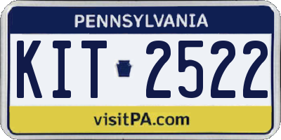 PA license plate KIT2522