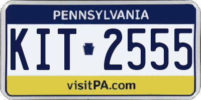 PA license plate KIT2555