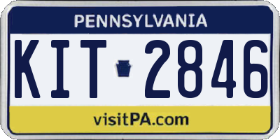 PA license plate KIT2846