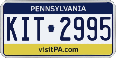 PA license plate KIT2995