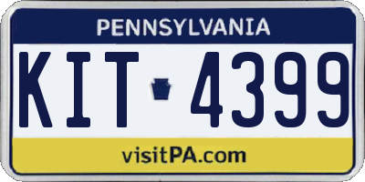 PA license plate KIT4399