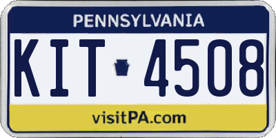 PA license plate KIT4508