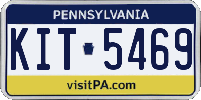 PA license plate KIT5469