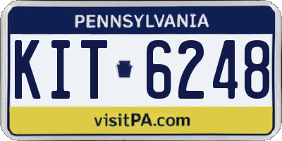 PA license plate KIT6248