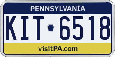 PA license plate KIT6518
