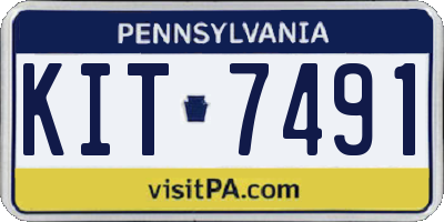 PA license plate KIT7491