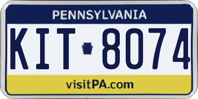 PA license plate KIT8074