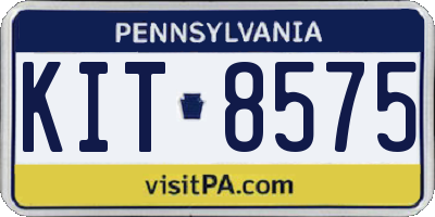 PA license plate KIT8575