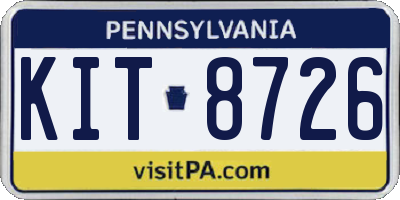 PA license plate KIT8726