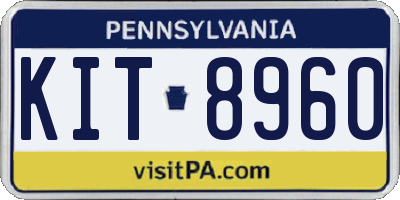 PA license plate KIT8960