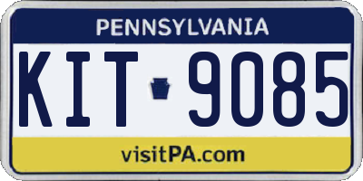 PA license plate KIT9085