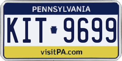 PA license plate KIT9699
