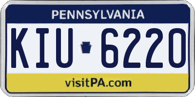 PA license plate KIU6220