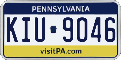 PA license plate KIU9046