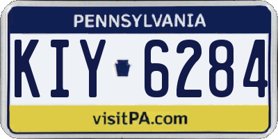 PA license plate KIY6284