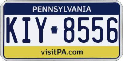 PA license plate KIY8556