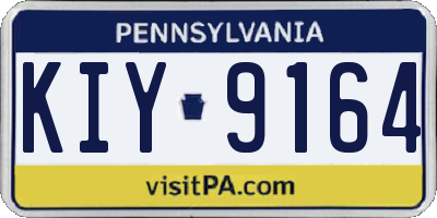 PA license plate KIY9164
