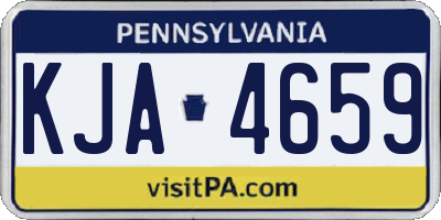 PA license plate KJA4659
