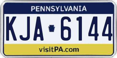 PA license plate KJA6144