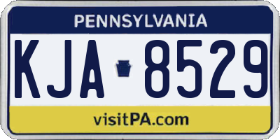 PA license plate KJA8529