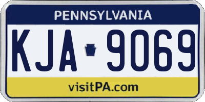 PA license plate KJA9069