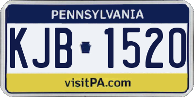 PA license plate KJB1520