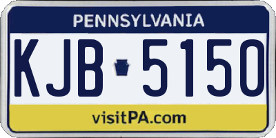 PA license plate KJB5150