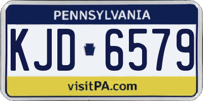 PA license plate KJD6579