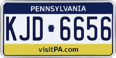 PA license plate KJD6656