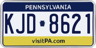 PA license plate KJD8621