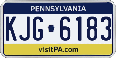 PA license plate KJG6183