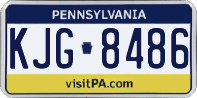 PA license plate KJG8486