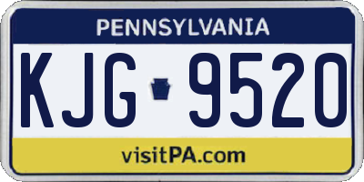 PA license plate KJG9520