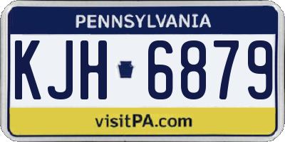 PA license plate KJH6879