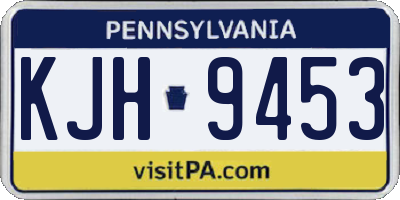 PA license plate KJH9453