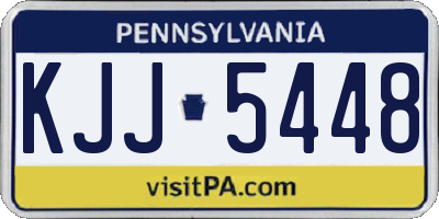 PA license plate KJJ5448
