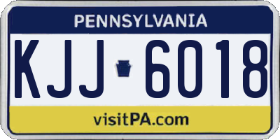 PA license plate KJJ6018