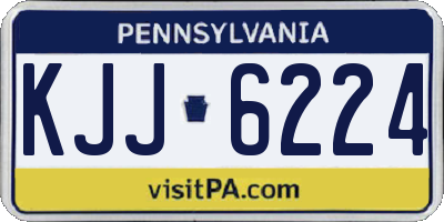 PA license plate KJJ6224