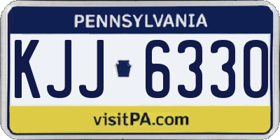 PA license plate KJJ6330