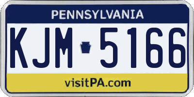 PA license plate KJM5166