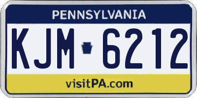 PA license plate KJM6212