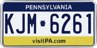 PA license plate KJM6261