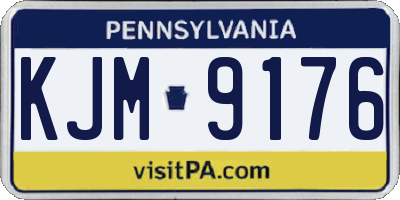 PA license plate KJM9176