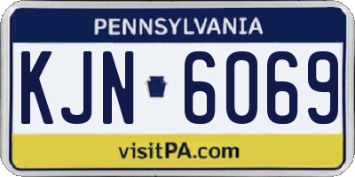 PA license plate KJN6069