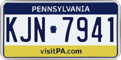 PA license plate KJN7941